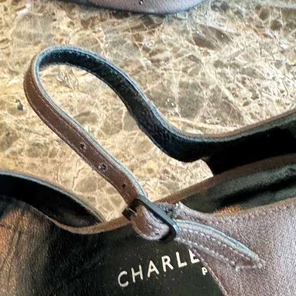Charles Jourdan of Paris Heels Size 8 Taupe Beaded - Picture 11 of 13